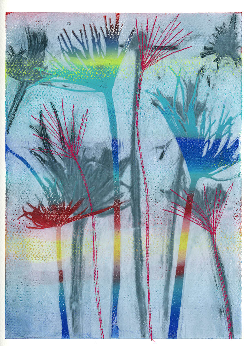 Firework Grasses 5 by Maren Oates 