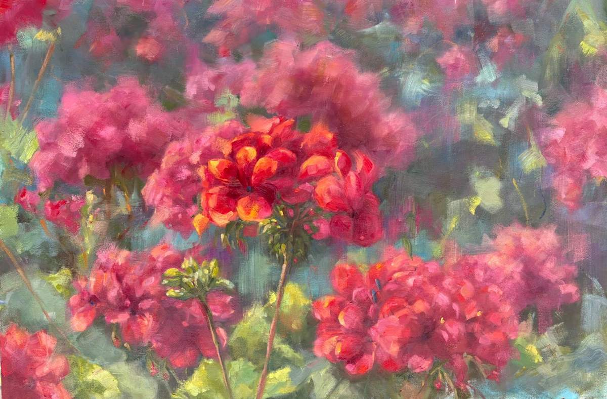 Geraniums by Lizma Schoeman  Image: Geraniums