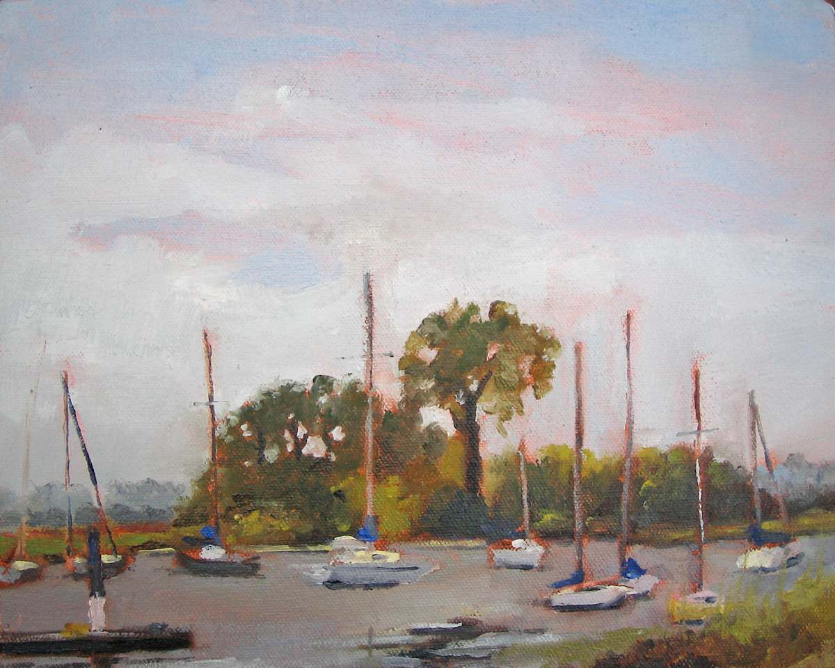 Belle Haven Boats by Barbara Henris 