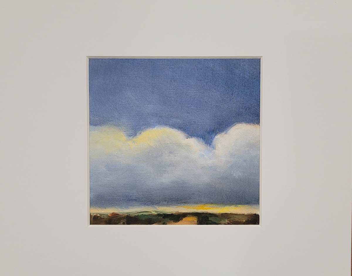 Sky Sketch 13 by Barbara Henris  Image: Includes custom mat, framing available.