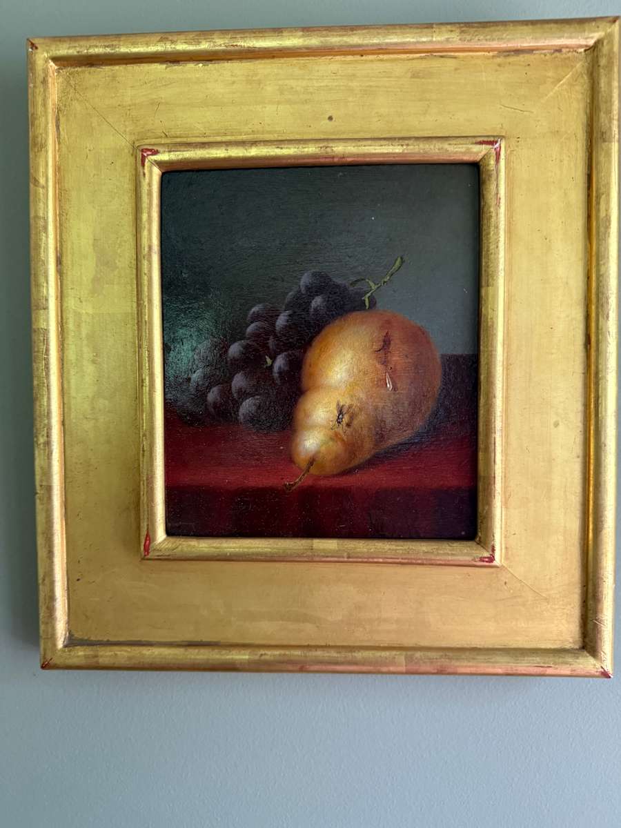 Grapes and Pear by Morston Constantine Ream (1840-1898) American 
