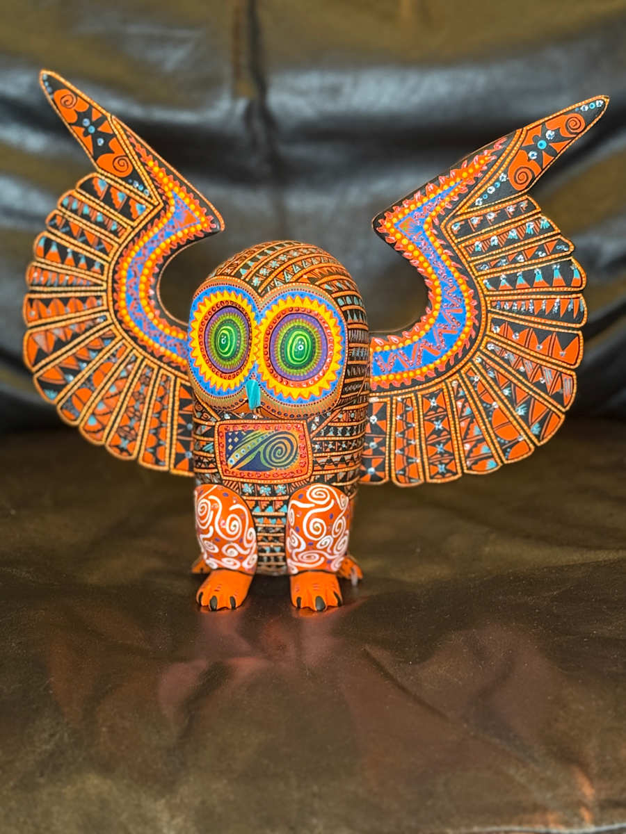 Orange Owl by Felipe Ramierez, Gabriela Hernandez 