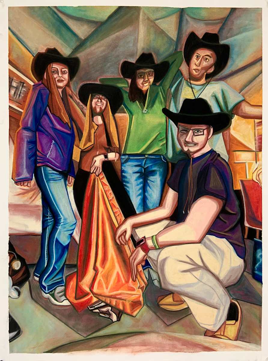 Cowboys by Becca Lewis  Image: Inspired by Pablo Picasso's Les Demoiselles d'Avignon