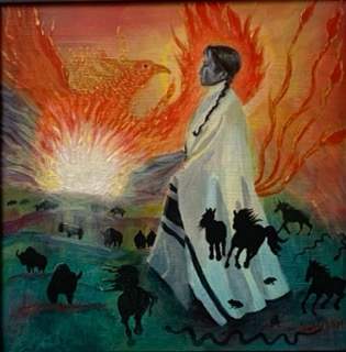 New dawn by Kathy  Image: Created as part of the series “blanket of woes”