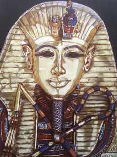 King Tutankhamen by Kathy  Image: One of my earliest pieces with pastel, a personal challenge