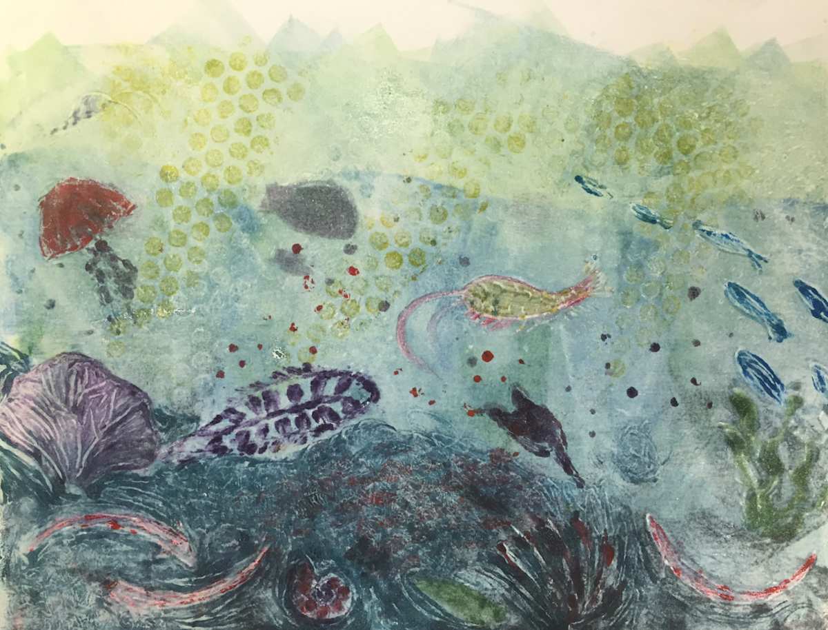 Undersea in Green by MK Wynn 