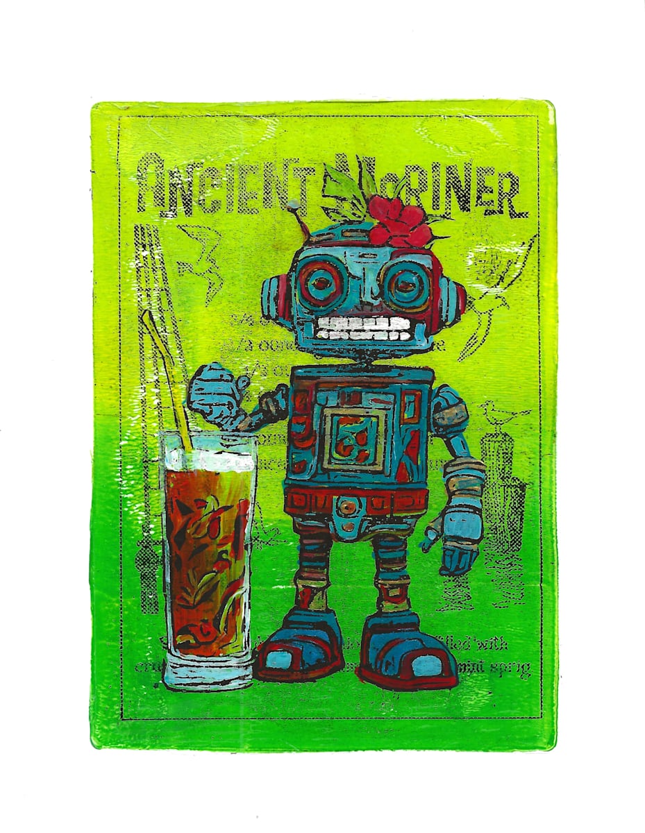 Boozy Bots #8 - Ancient Mariner - GrDkGrn by Greg Butkus 