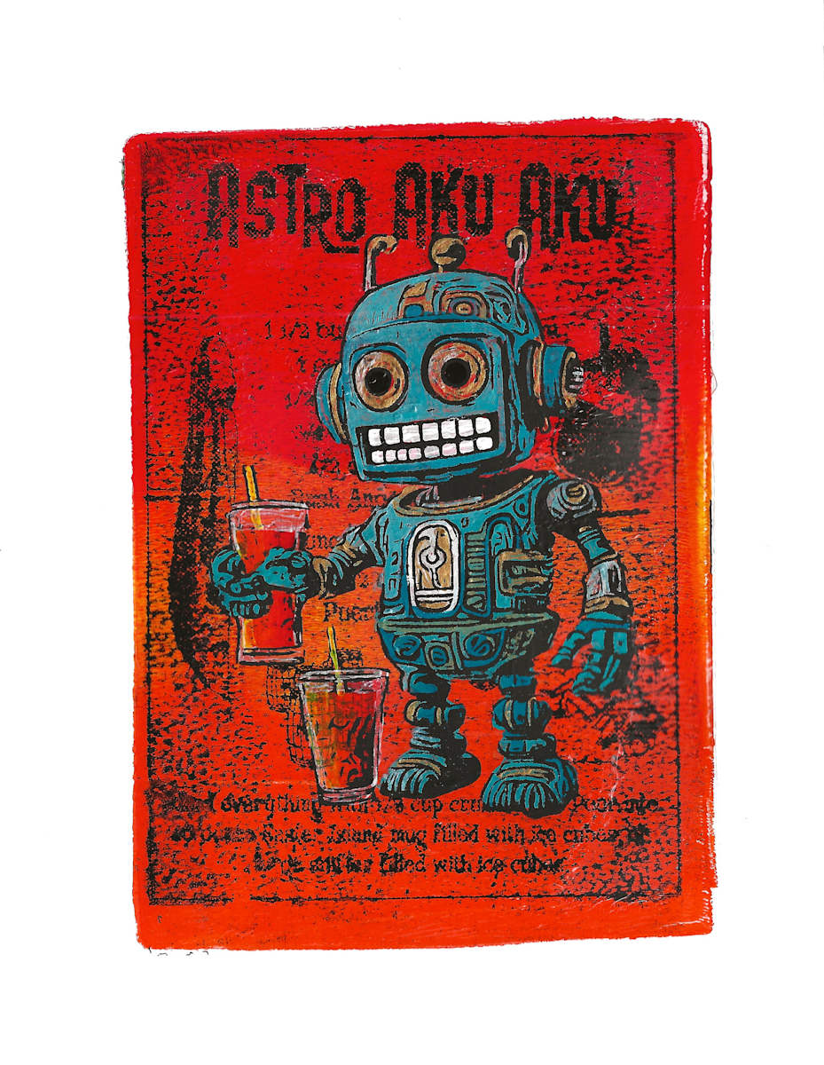 Boozy Bots #7 - Astro Aku Aku - RdOr by Greg Butkus, Image 2.
