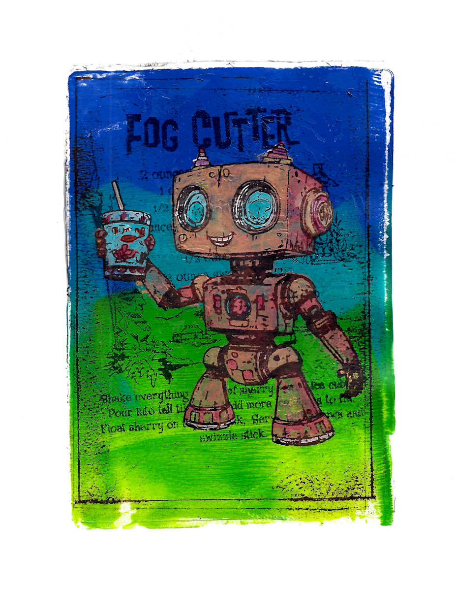 Boozy Bots #5 - Fog Cutter - BlGrn by Greg Butkus, Image 2.