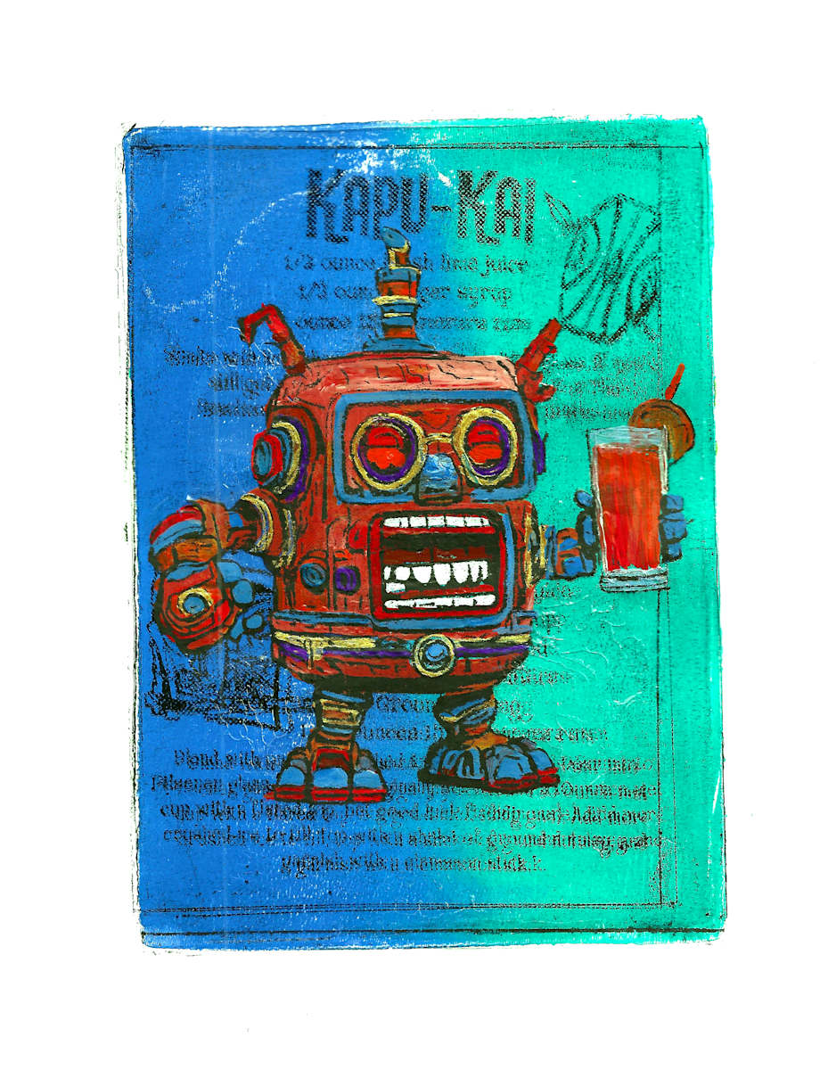 Boozy Bots #3 - Kapu-Kai 2 - BluTq by Greg Butkus, Image 2.