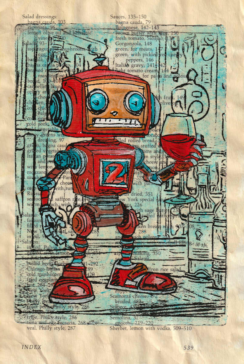 Wine Bots #2-Recipe Page by Greg Butkus 