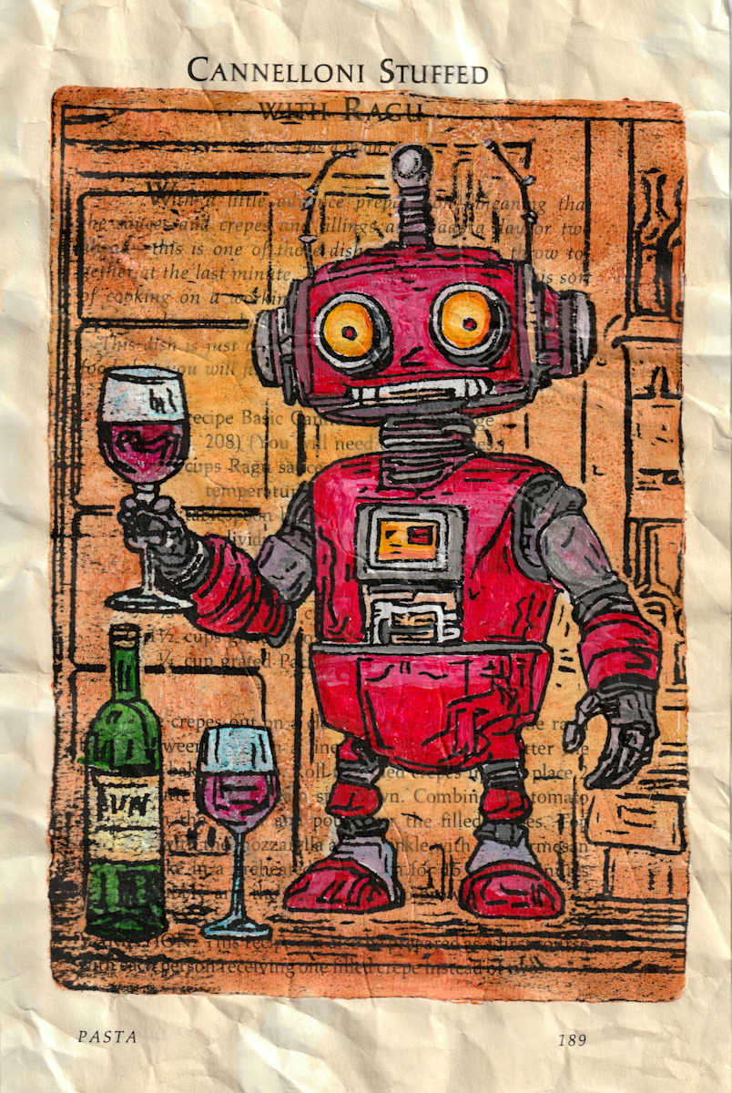 Wine Bots #3-Recipe Page by Greg Butkus 