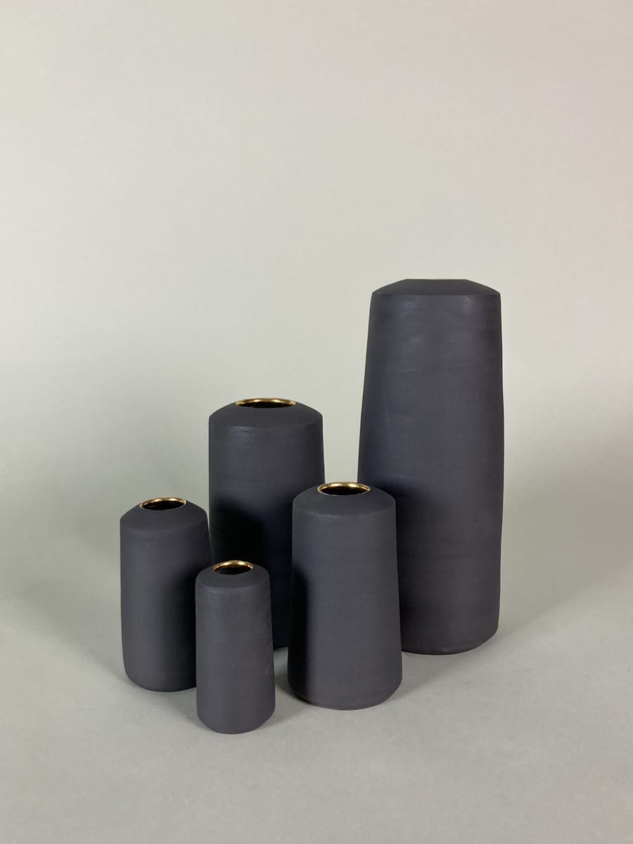 Shadow Composition (black with gold luster) by Topher Gent 