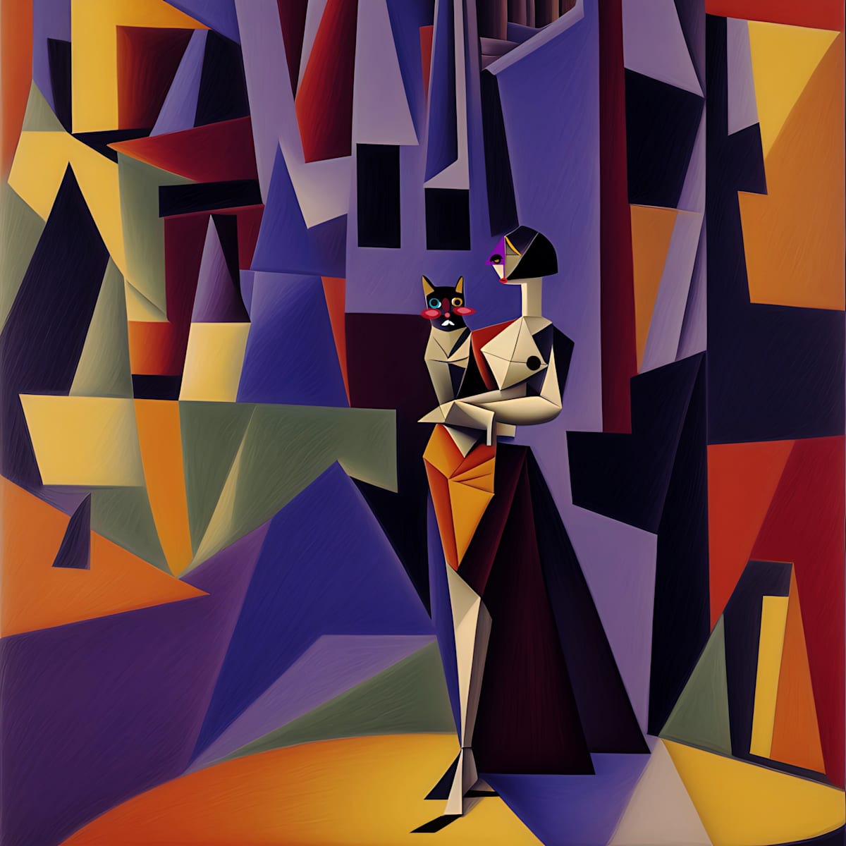 The Woman & The Cat by Christopher Thompkins 