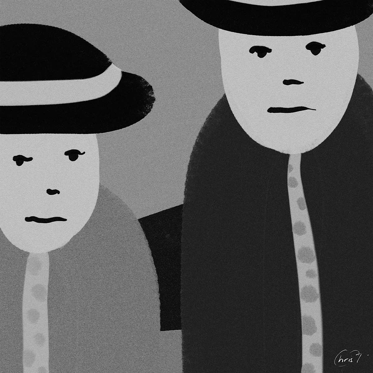 Brothers BlknWhite by Christopher Thompkins 