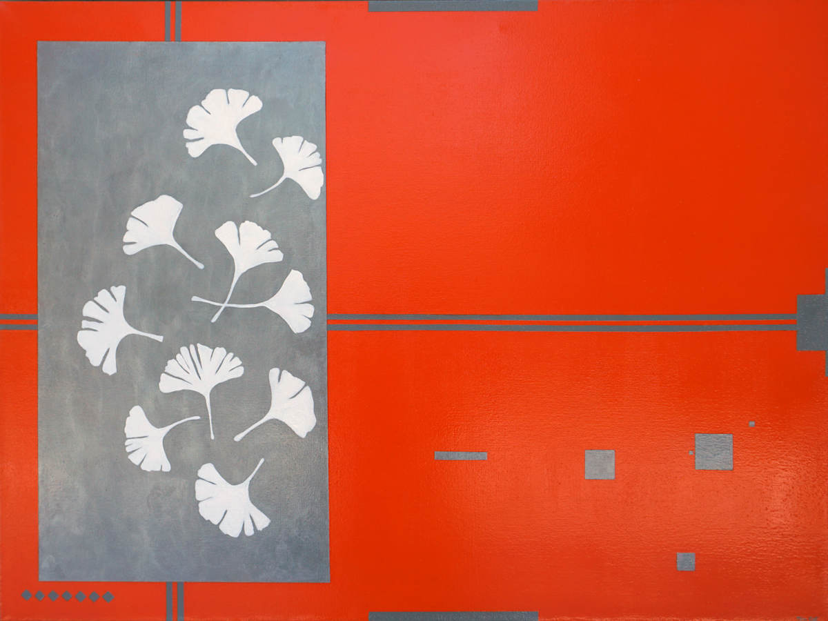 Gingko leaves in the breeze by Tin Cat   Sherry Smith Schnicke 