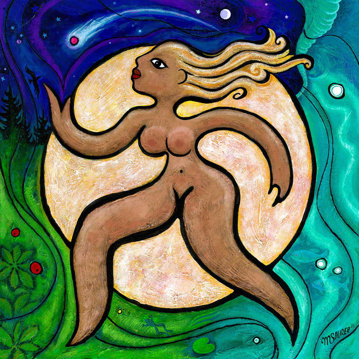 Force of Nature by Marissa Kayne Saurer  Image: "Force of Nature" is an evocative piece that draws the viewer into a realm where the natural and the mystical coexist in harmony. 