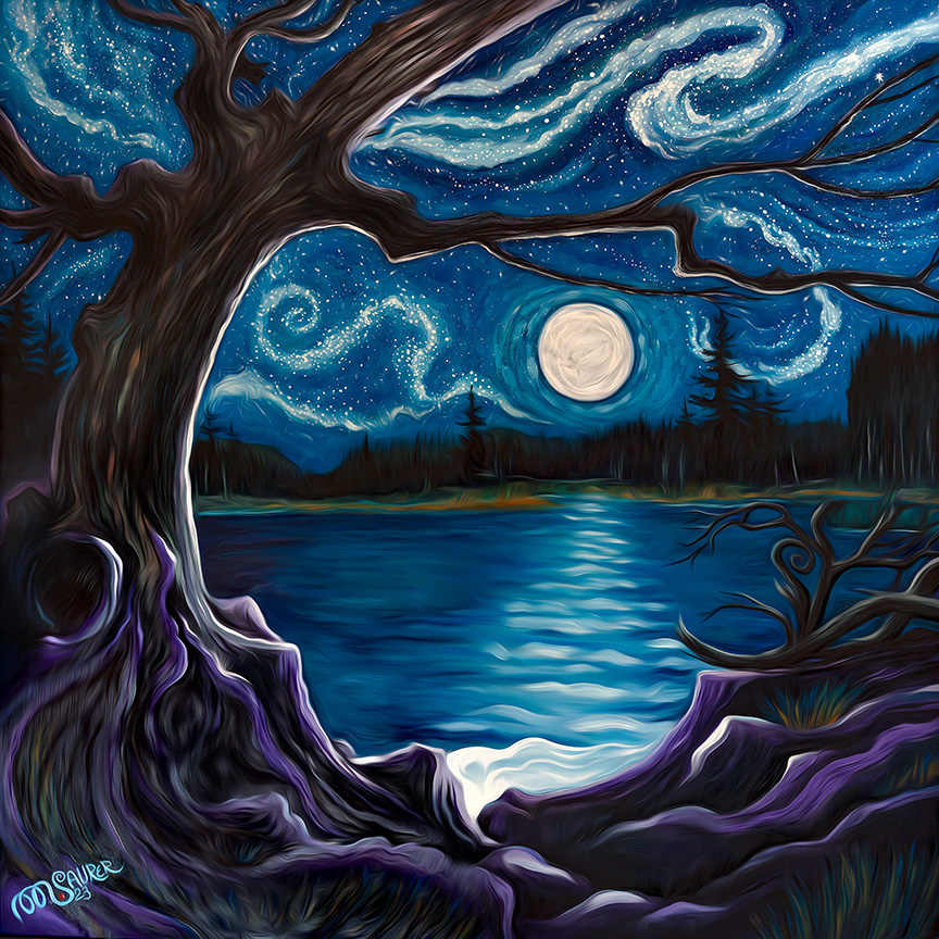 South Hegman Lake BWCA by Marissa Kayne Saurer  Image: Inspired by an incredibly beautiful night in the BWCA October 2020