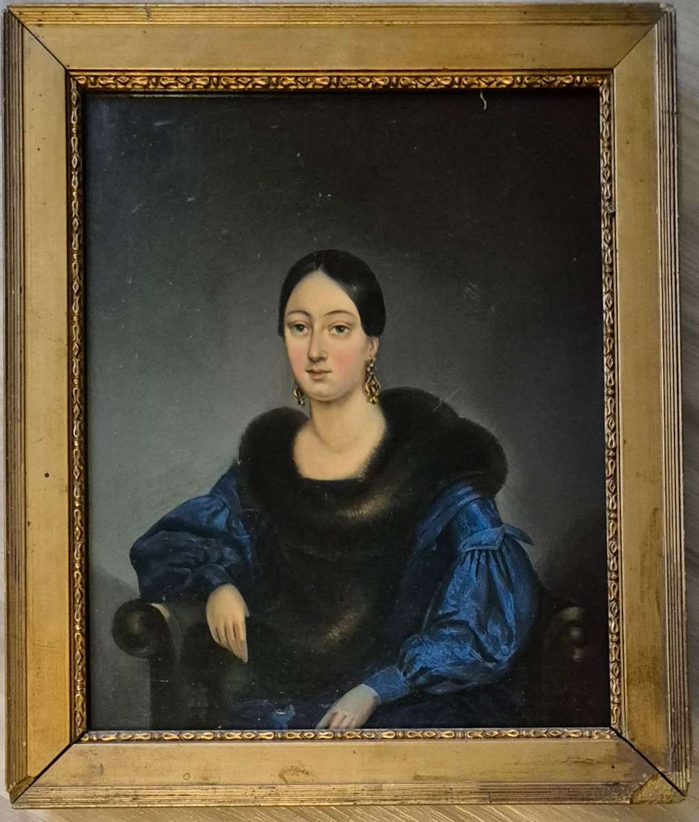 Damenportrait mit Pelz, Image 2.