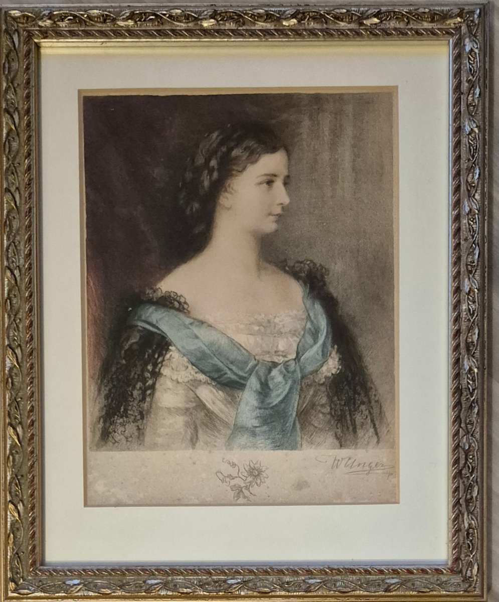 Frauenbildnis by W. Unger 