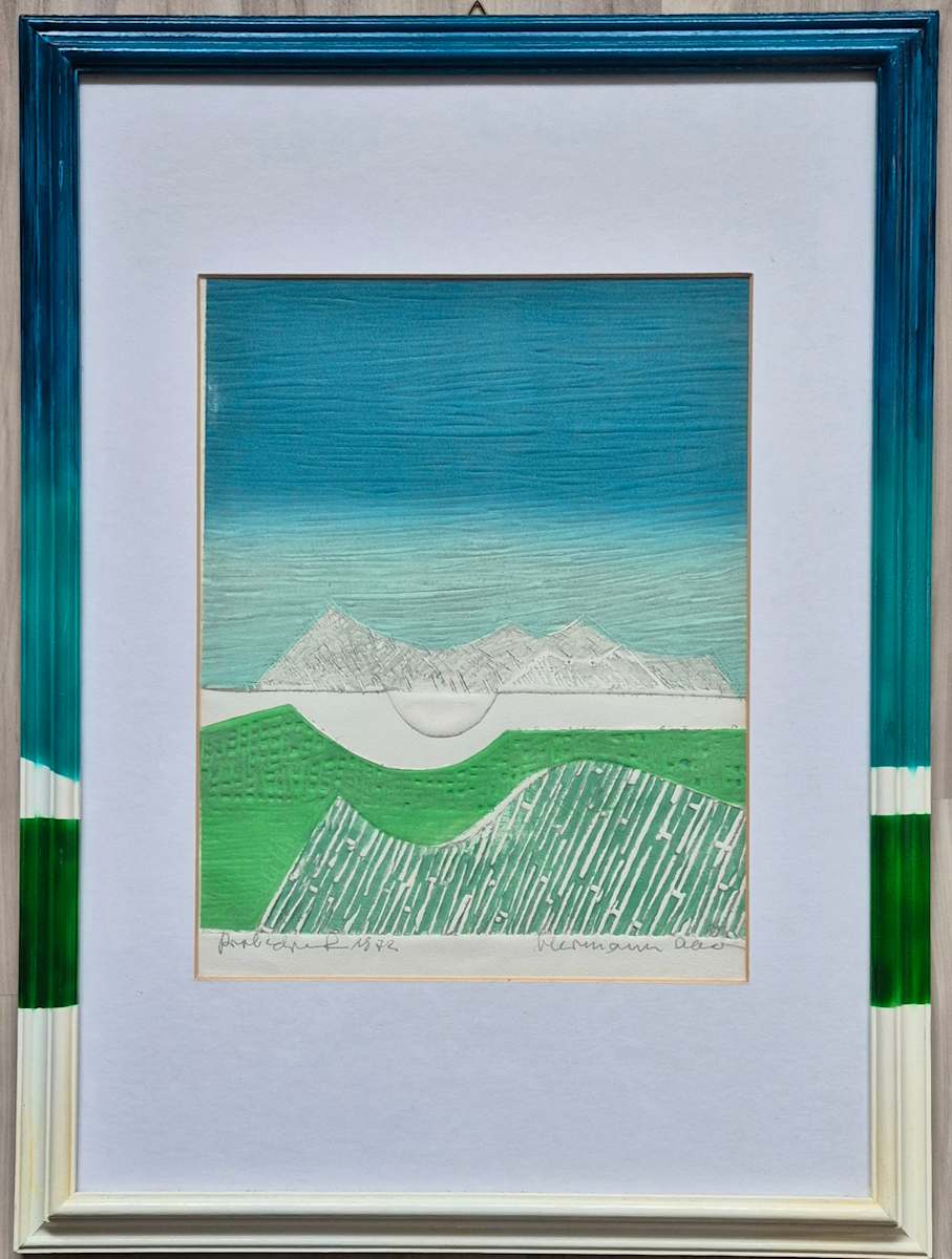 Berglandschaft in Salzburg by Hermann Ober 