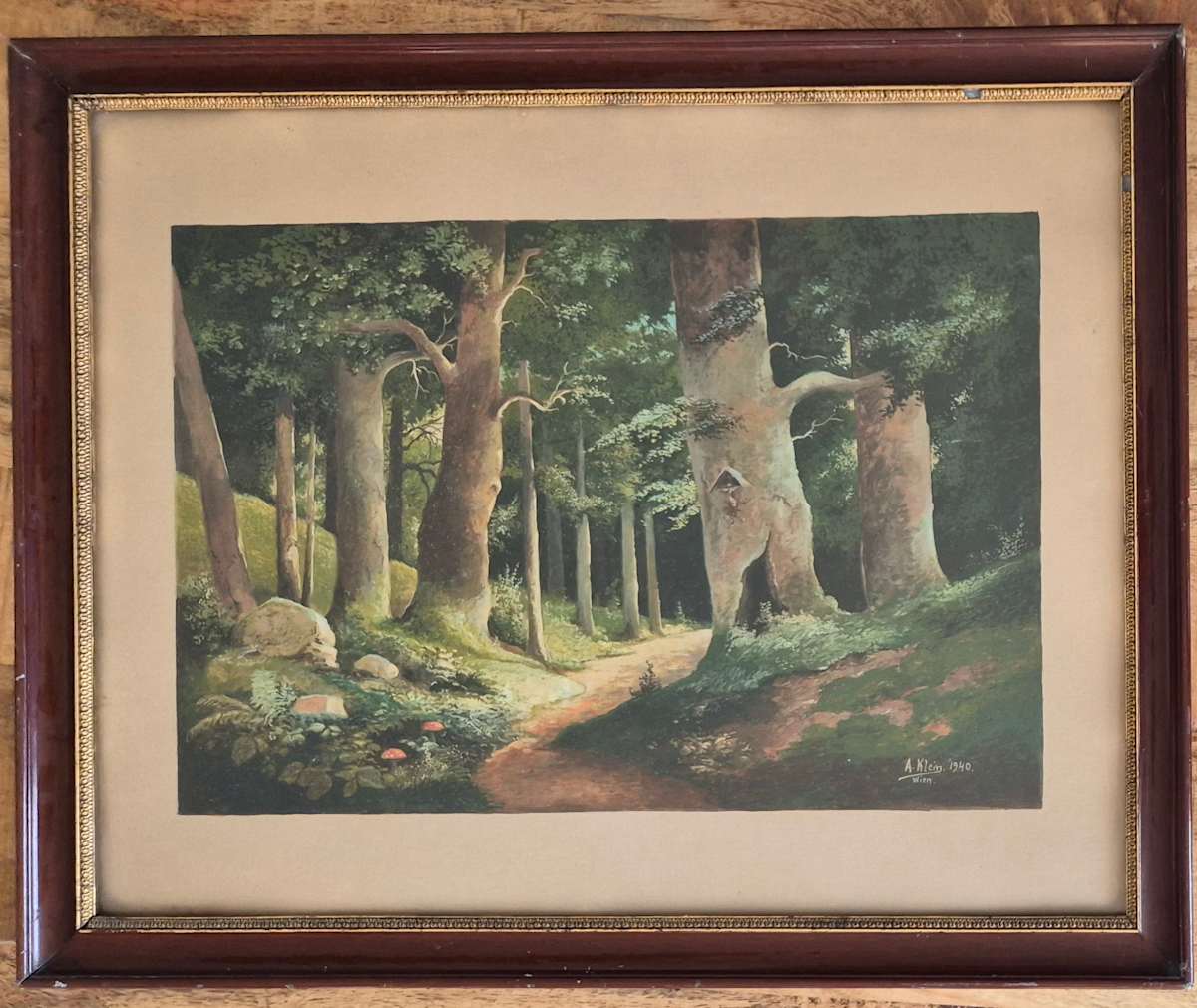 Waldweg by A. Klein 