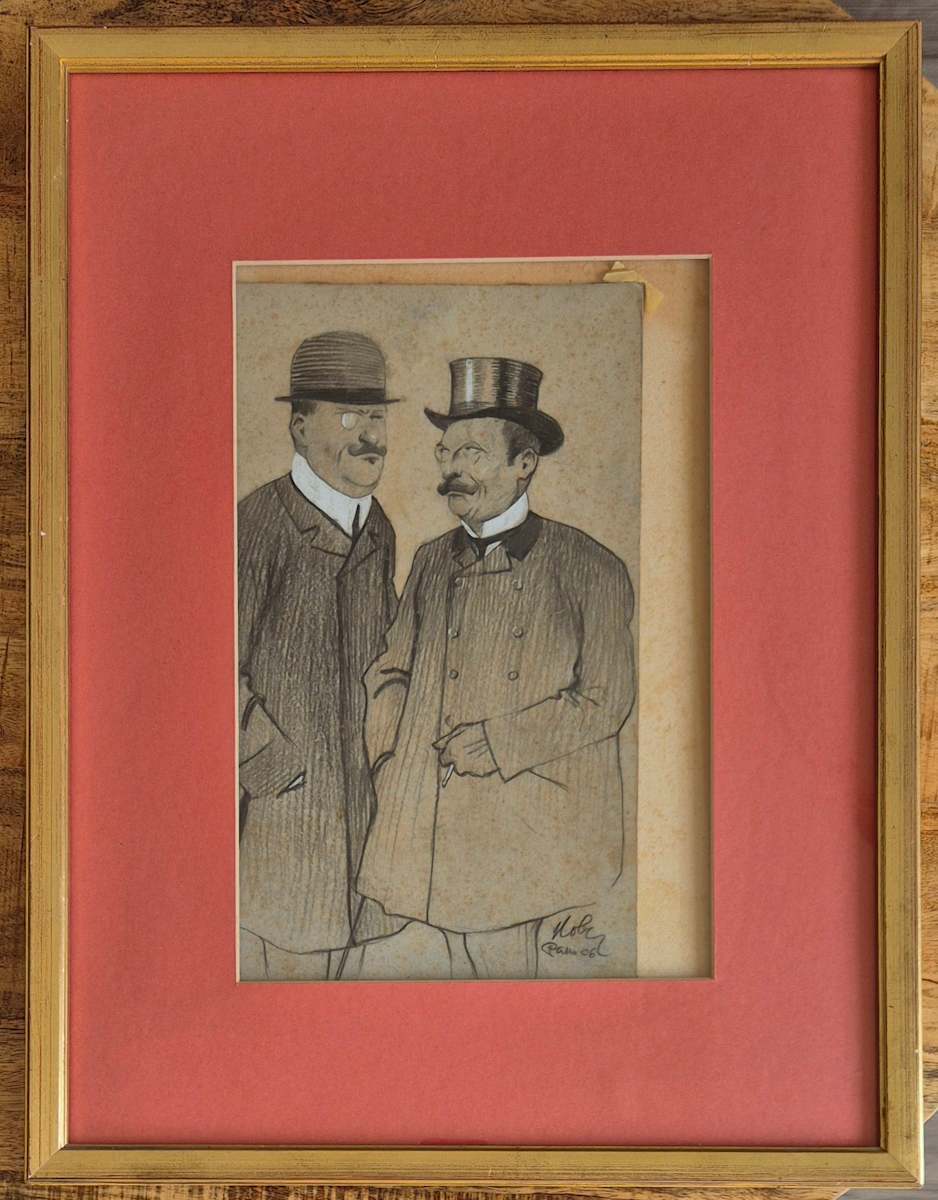 Zwei Edelmänner in Paris by . Hober 
