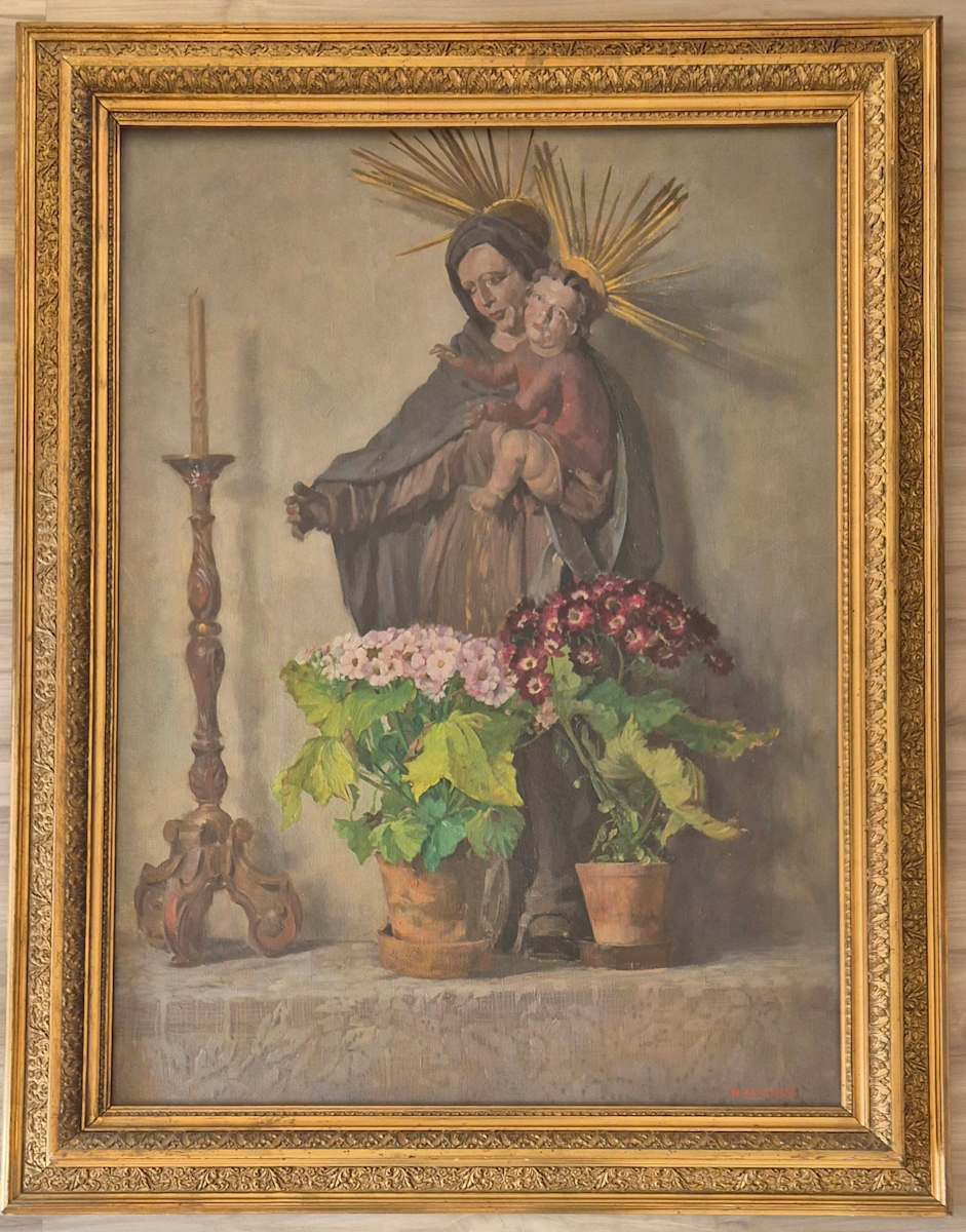Altar mit Marienstatue by Hans Tschelan 