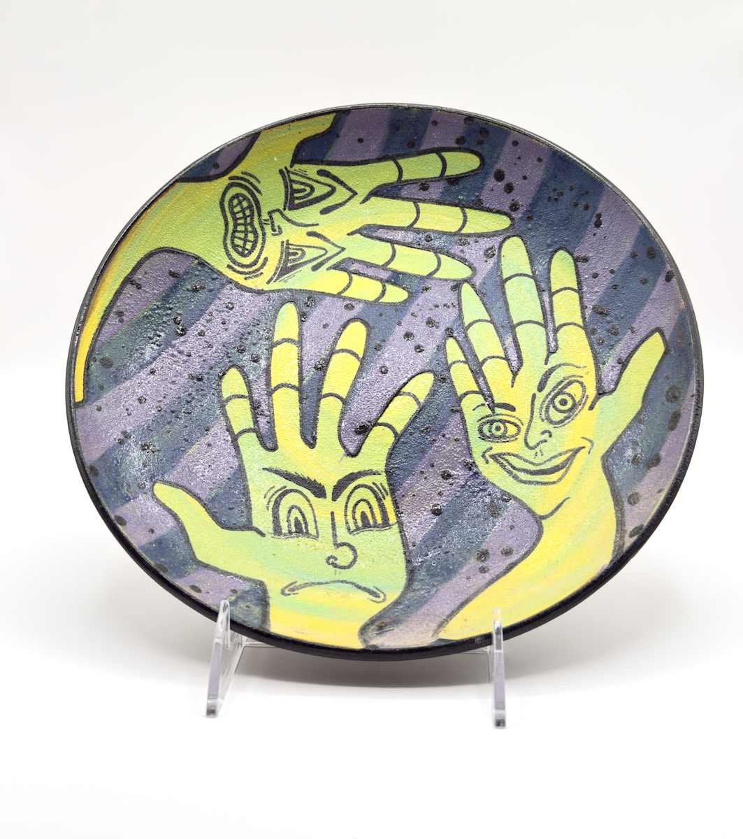 Untitled (hands plate) by George Bowes 