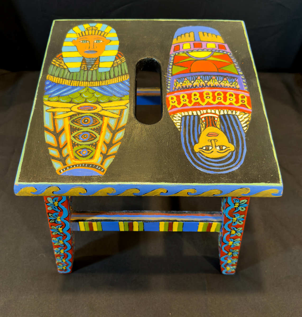 Egyptian Stool by Leslie Nichol, Image 4.