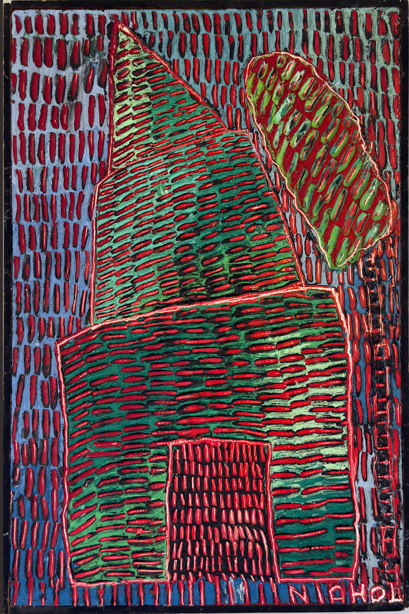 Untitled (house with tree) by Leslie Nichol 