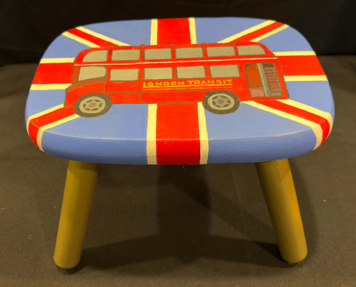 London Transit Stool by Leslie Nichol, Image 1.