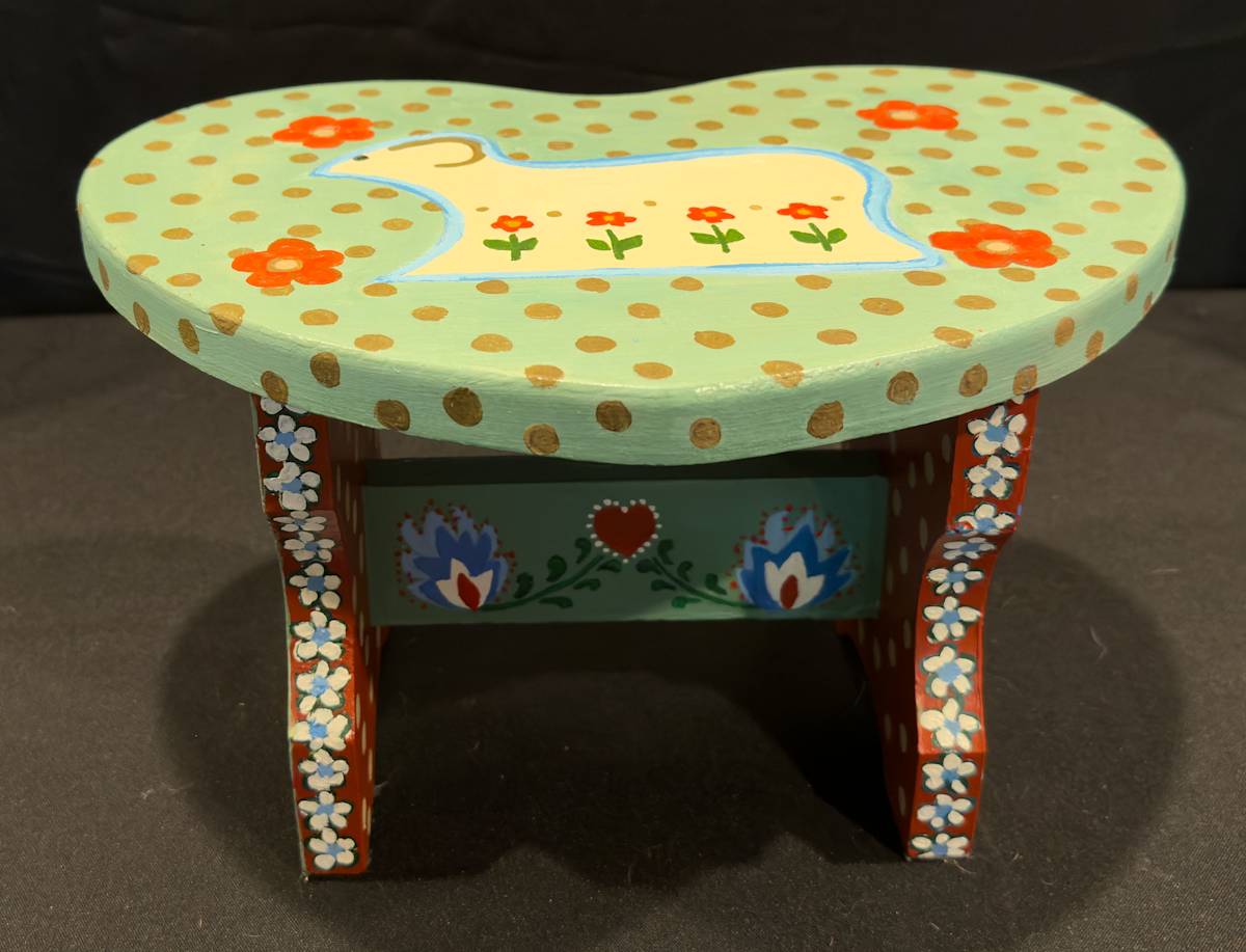 Polish Stool by Leslie Nichol, Image 1.