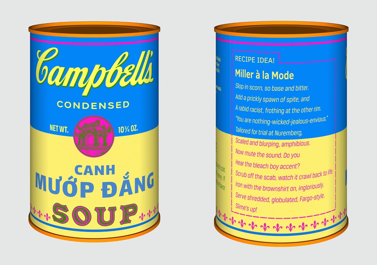 Vietnamese Soup Cans/ Canh Mướp Đắng from the series Perpetual Paintings by Trọng Gia Nguyễn, Image 1.