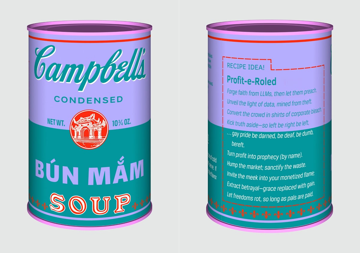 Vietnamese Soup Cans/ Bún Mắm from the series Perpetual Paintings by Trọng Gia Nguyễn, Image 1.