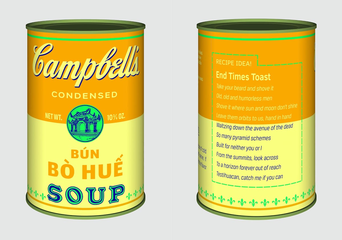 Vietnamese Soup Cans/ Bún Bò Huế from the series Perpetual Paintings by Trọng Gia Nguyễn, Image 1.