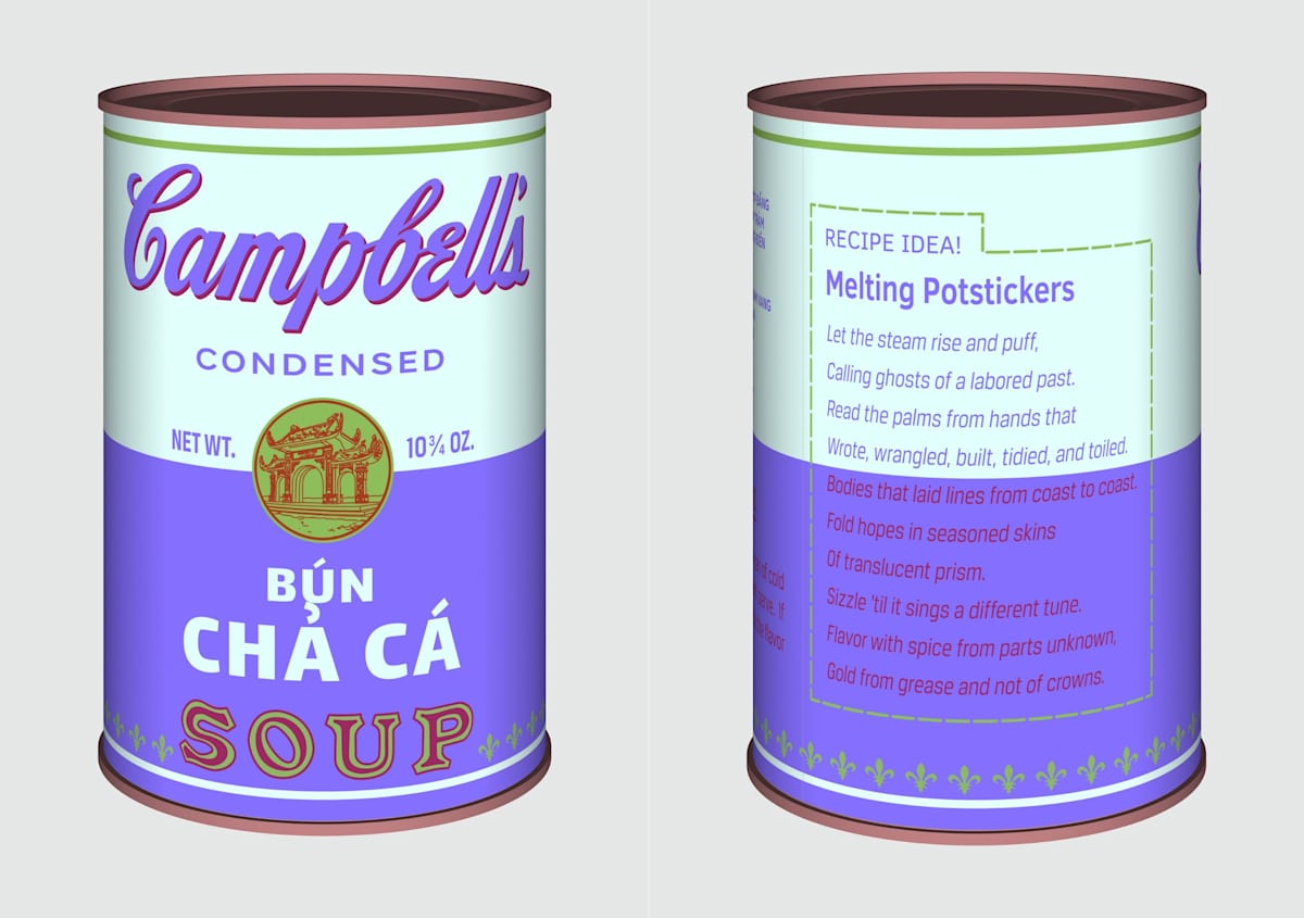 Vietnamese Soup Cans/ Bún Chả Cá from the series Perpetual Paintings by Trọng Gia Nguyễn, Image 1.