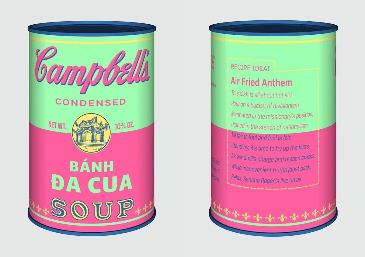 Vietnamese Soup Cans/Bánh Đa Cua from the series Perpetual Paintings by Trọng Gia Nguyễn, Image 1.