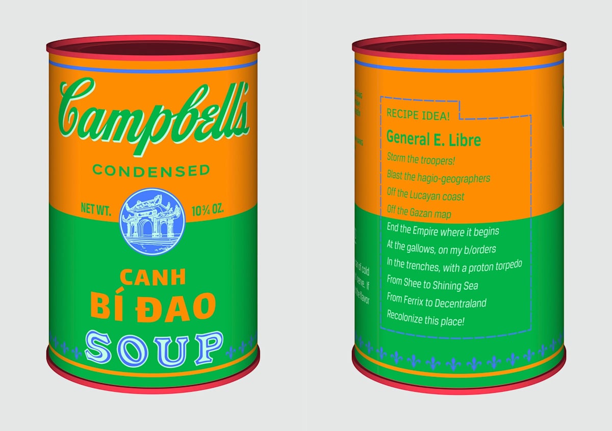 Vietnamese Soup Cans / Canh Bí Đao from the series Perpetual Paintings by Trọng Gia Nguyễn, Image 1.