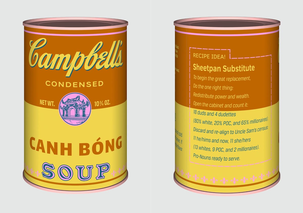 Vietnamese Soup Cans/ Canh Bóng from the series Perpetual Paintings by Trọng Gia Nguyễn, Image 1.
