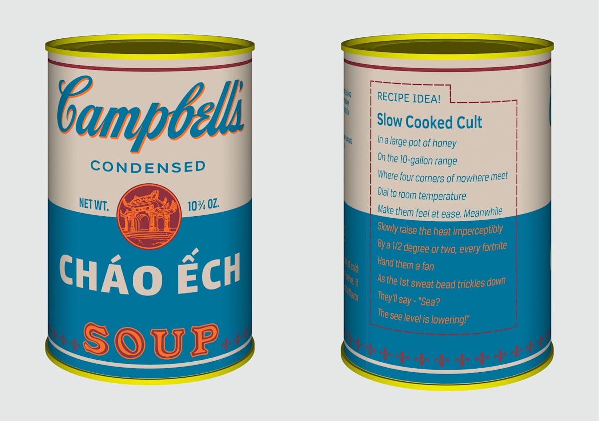 Vietnamese Soup Cans/  Cháo Ếch from the series Perpetual Paintings by Trọng Gia Nguyễn, Image 1.