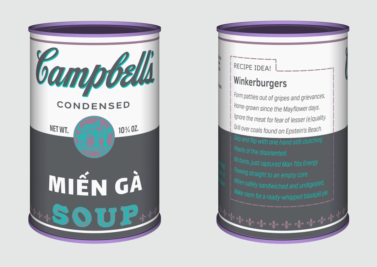 Vietnamese Soup Cans / Miến Gà  from the series Perpetual Paintings by Trọng Gia Nguyễn, Image 6.