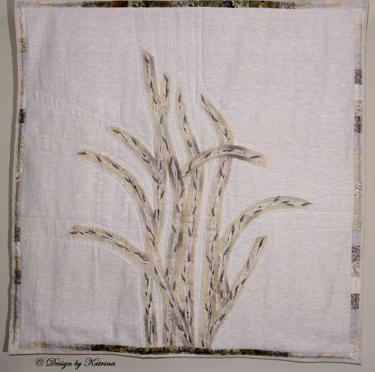 Birch Branches in Beige by Katrina Sjoberg  Image: Birch Branches in Beige