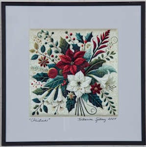 Christmas 1S by Katrina Sjoberg  Image: A beautiful Christmas floral image featuring poinsettias and various greens.