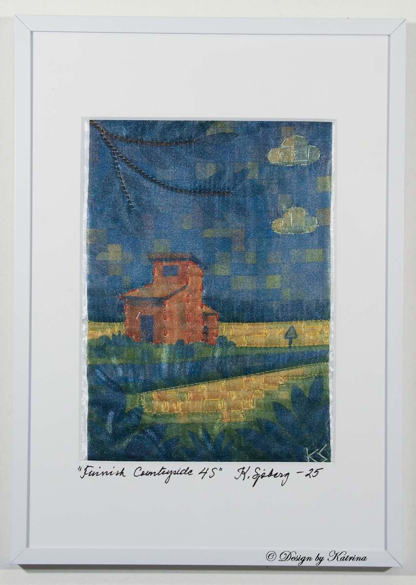 Finnish Countryside 4S by Katrina Sjoberg  Image: The Finnish Countryside is very colourful in the summer with yellow crops growing in lots of fields.