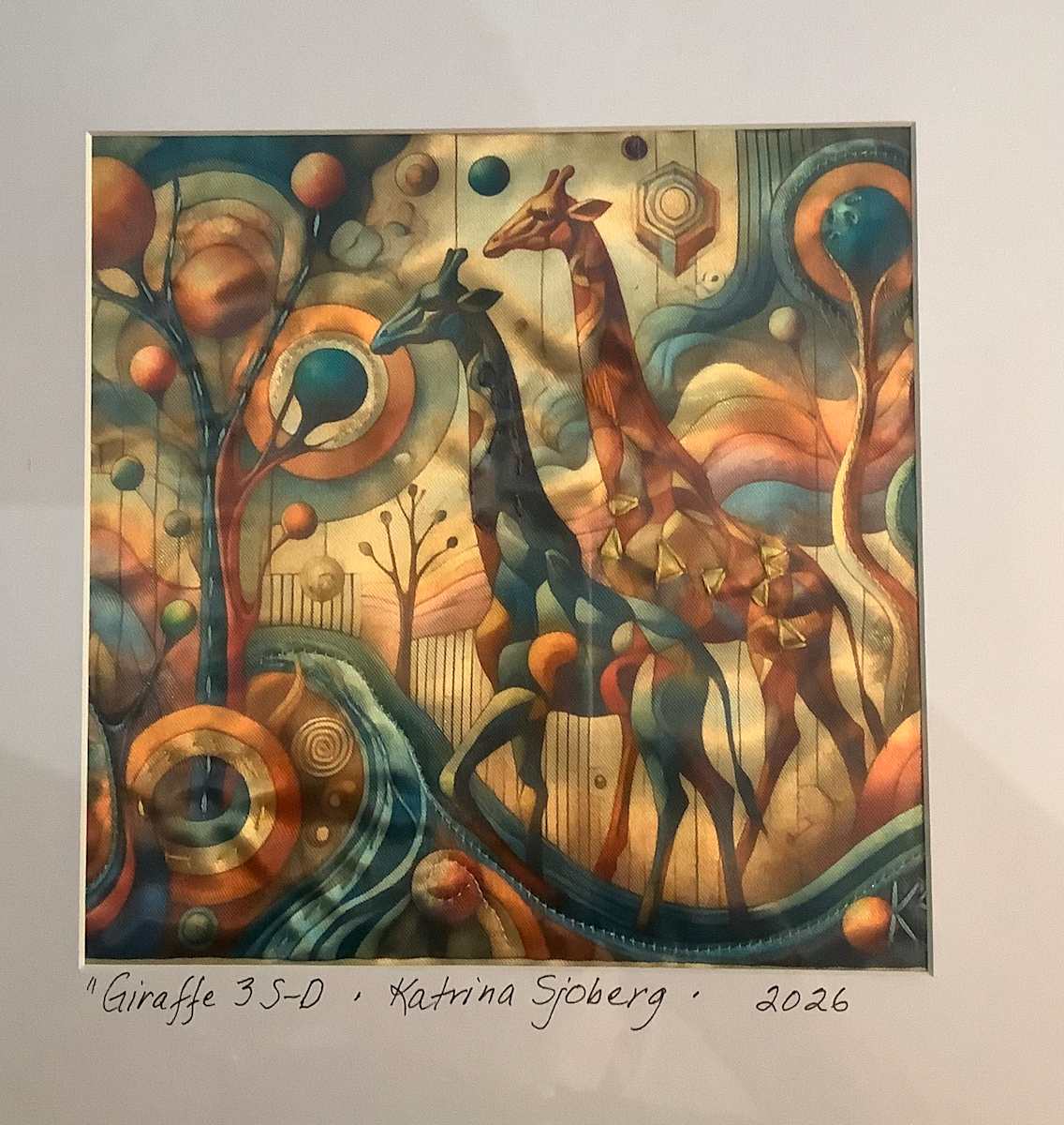 Giraffe 3 S-D by Katrina Sjoberg, Image 1.