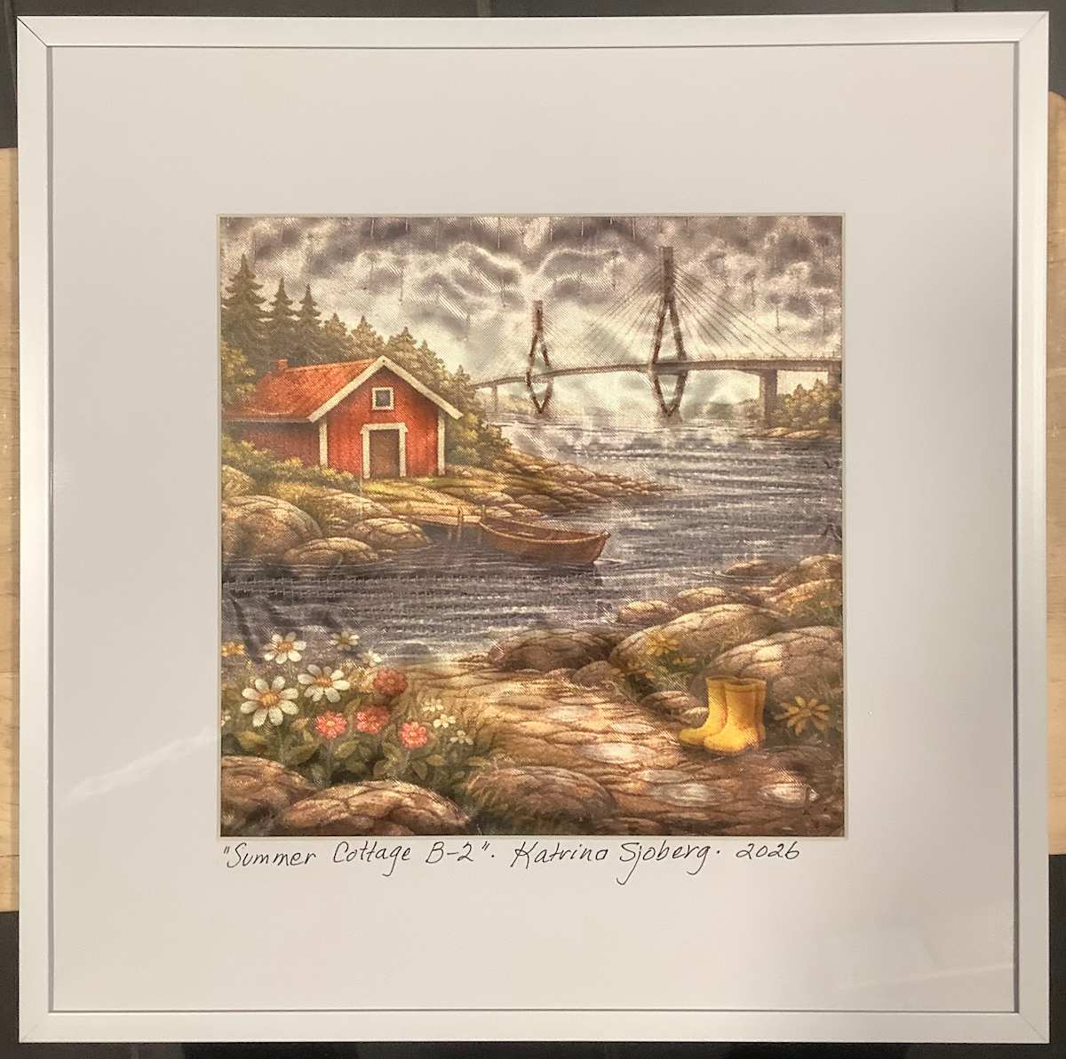 Summer Cottage B-2 by Katrina Sjoberg  Image: Summer Cottage in the Kvarken archipelago on a cloudy, somewhat rainy summer's day.