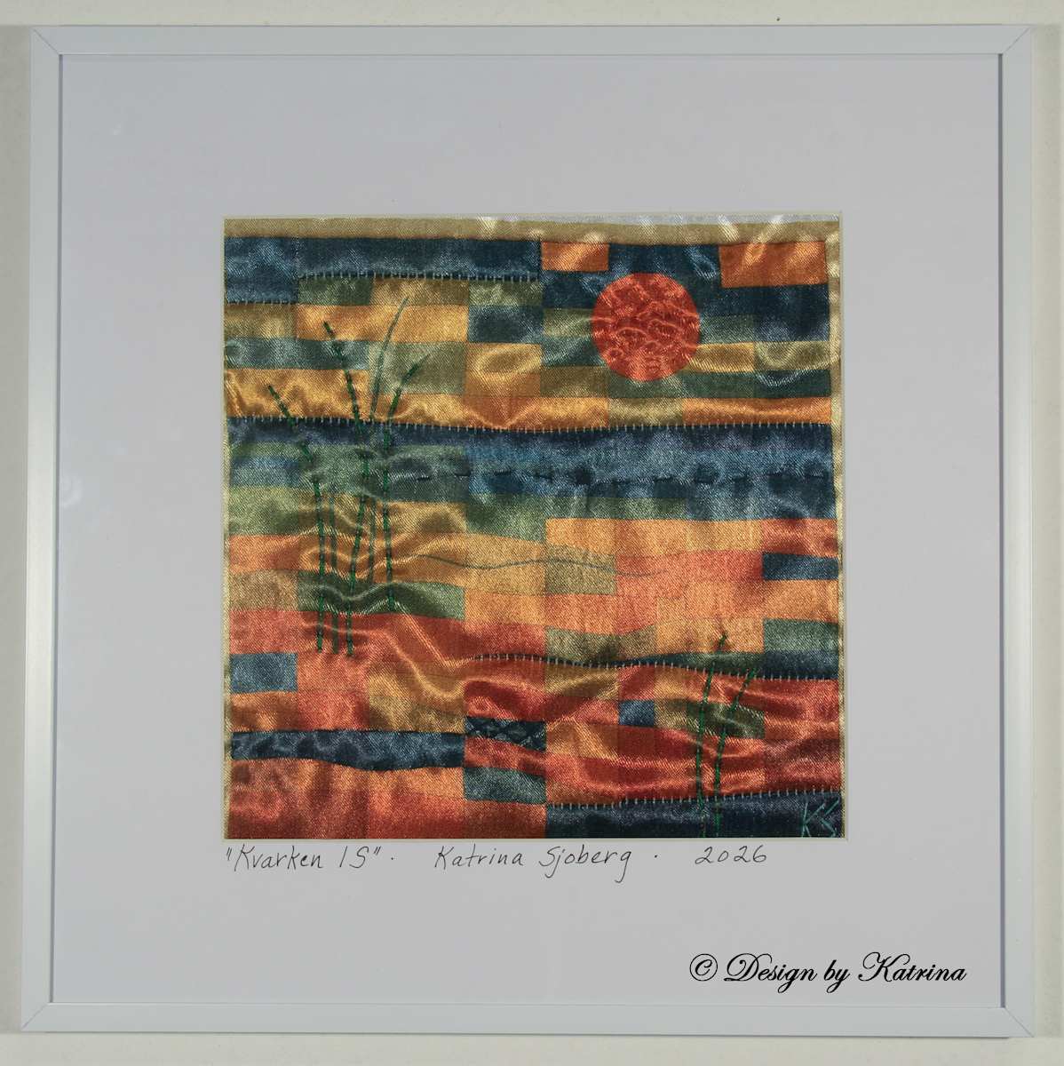 Kvarken 1S by Katrina Sjoberg  Image: A sunset scene abstracted in the Kvarken archipelago