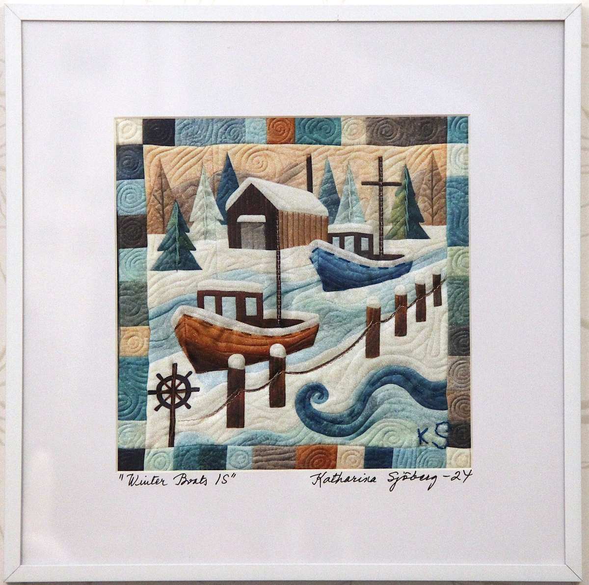 Winter Boats 1S by Katrina Sjoberg  Image: Winter Boats 1S