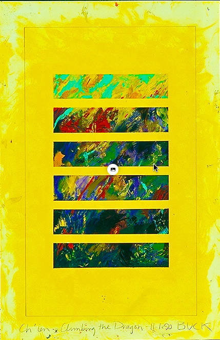 Paintings of the I Ching: Ch'ien - Climbing the Dragon by Patricia Buck, Image 1.